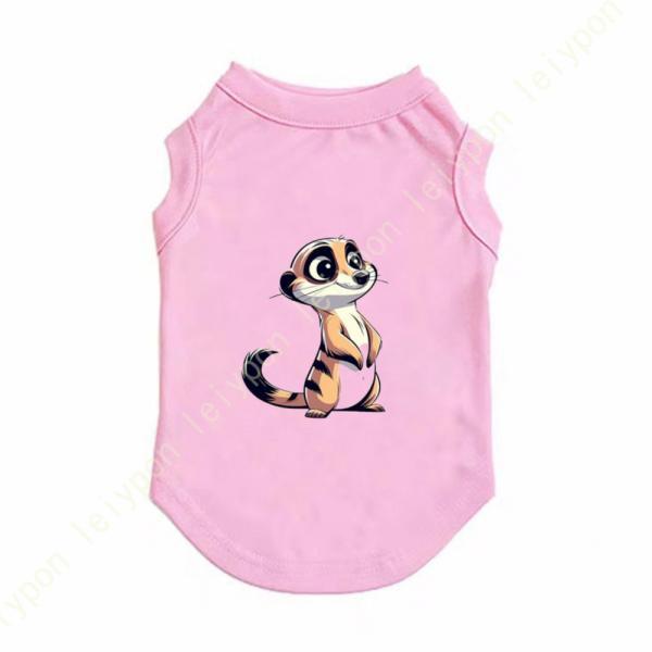 可愛い 通気性メッシュ小中型犬服Ｔシャツ スポーツ服 お散歩お出かけウェアに 春夏服 ドッグウェア ...