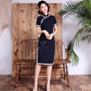 チャイナドレス 刺繍 オールシーズン チャイナ服