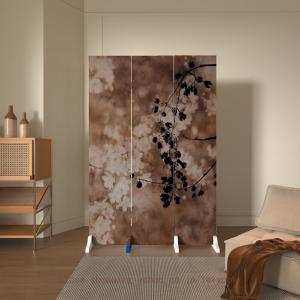 パーテーション 3/4連タイプ 間仕切り 衝立 ついたて スクリーン 折りたたみ 木製 手作り 自立式 インテリア 屏風 目隠し 軽量 組立不要 移動便利 リビング