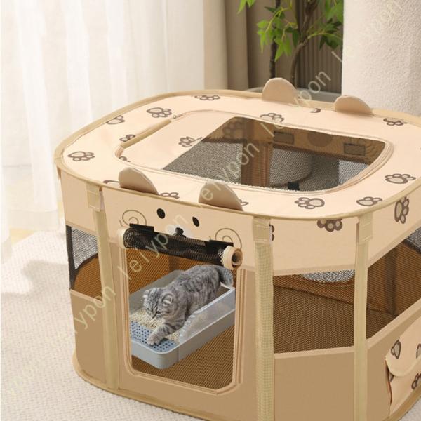 折りたたみサークル 犬 ケージ ペットサークル 折り畳み 長方形 ペットテント 室内 折りたたみケー...