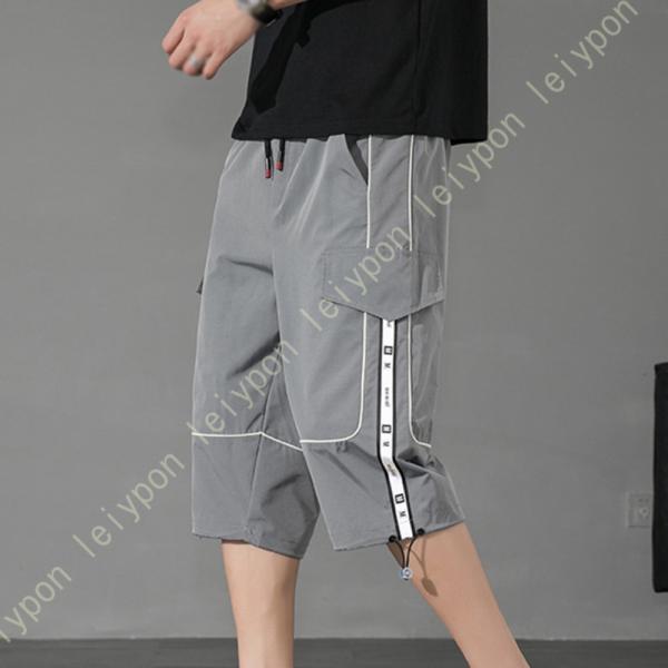 ハーフパンツ メンズ ひざ下 涼しい 7分丈 七分丈 ジャージ パンツ 下 大きいサイズ 速乾性 オ...