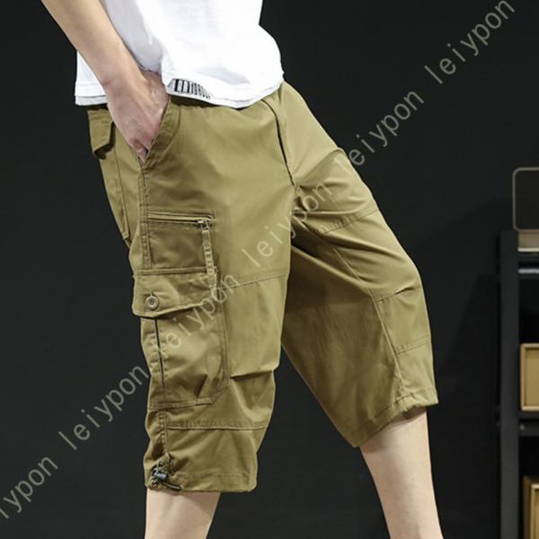 ゴルフウェア ショートパンツ メンズ 大きいサイズ 通気速乾吸汗 薄手 ストレッチ ジップ メンズ ...