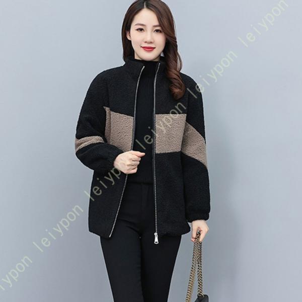 ボアジャケット レディース ボアブルゾン ふんわり フリースジャケット コート もこもこ ボアコート...