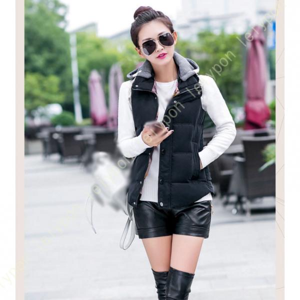 ベスト レディース 中綿ベスト ダウンベスト 防寒ベスト チョッキ ジレ アウター トップス フード...