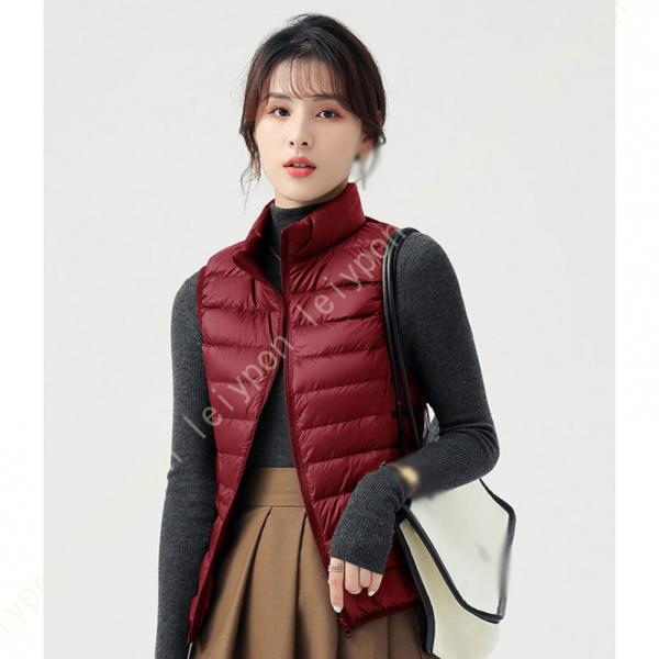 ウルトラライトダウンベスト レディース ダウンコート インナーダウンジャケット トップス ダウン 防...