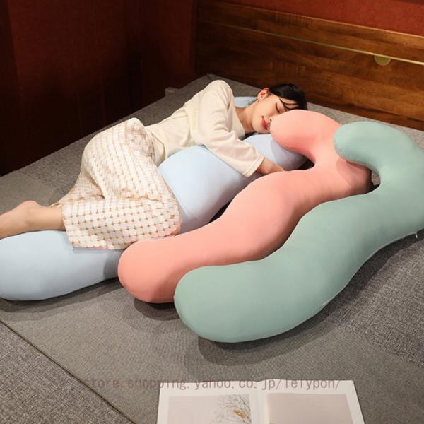 抱き枕 ロング クッション だきまくら 男女兼用 妊婦 授乳 まくら カバー洗濯可 横向き寝 安眠枕...