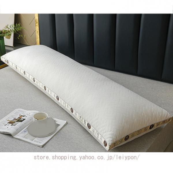 ホテル枕 長い枕 長枕 大きい枕 枕 本体 中低めの枕 高反発 硬め 通気性 シングルベッド幅 寝返...