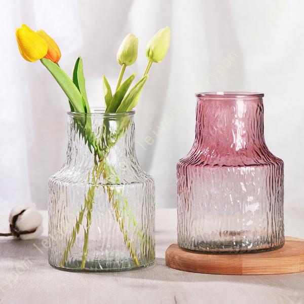 ガラス花瓶 装飾用花瓶 ガラス製 枝物用 ドライフラワー 北欧の工芸品 ガラスボトル 華やかな花瓶 ...