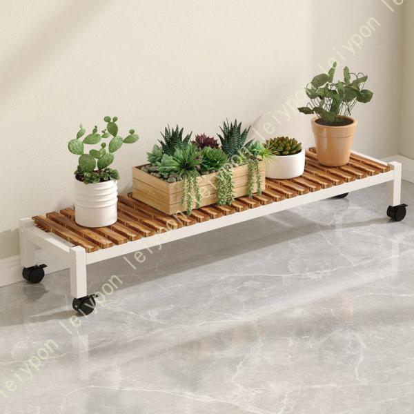 園芸ラック フラワースタンド 植物スタンド 花棚 植物棚 飾り台 花台 ガーデニング キャスター付き...