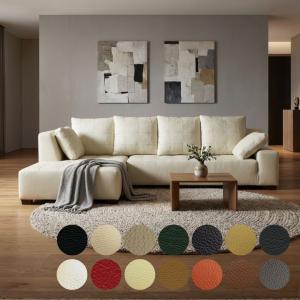 ソファ コーナー ソファー 5人掛け 牛革 L字 ハイバック 合皮 レザー