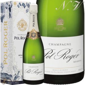 NV ブリュット レゼルヴ ポル ロジェ 正規品 750ml ギフト ボックス  シャンパン 白 辛口 750ml Champagne Pol Roger Brut Reserve Gift Box