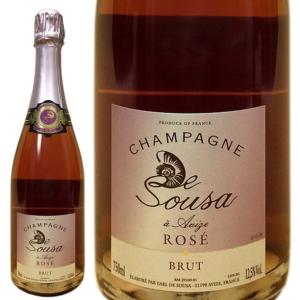 [送料無料]ド・スーザ ブリュット・ロゼ[NV] [正規品] シャンパン/辛口/ROSE[750ml] CHAMPAGNE De Sousa Brut Rose[NV]　※クール代別｜leluxewine