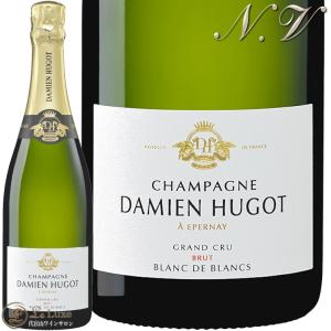 NV ブリュット ブラン ド ブラン ダミアン ウーゴ 正規品 シャンパン 辛口 白 750ml Damien Hugot Brut Blanc de Blancs｜leluxewine