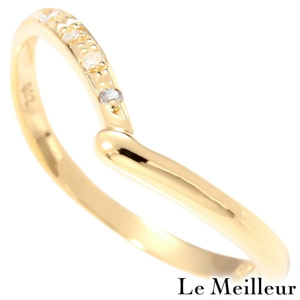 リング 指輪 ダイヤモンド イエローゴールド K18YG 12号 中古 返品OK