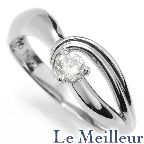 リング SIクラス 指輪 ダイヤモンド 0.22ct プラチナ Pt900 12号 中古 返品OK【...