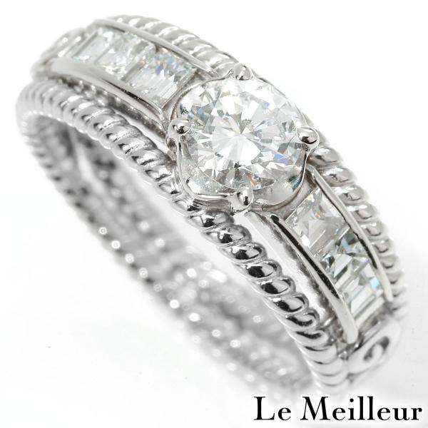 ダイヤモンド 0.33ct プラチナ Pt900 リング 6.5号 指輪  新品仕上済 中古 返品O...