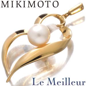 ミキモト デザインペンダントトップ 真珠 6.7mm K18 MIKIMOTO 中古 プレラブド 返品OK『5％OFFクーポン対象』｜lemeilleur