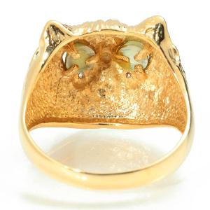 ネフライトキャッツアイ 0.45ct ダイヤモ...の詳細画像2