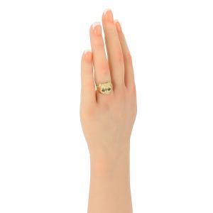 ネフライトキャッツアイ 0.45ct ダイヤモ...の詳細画像4