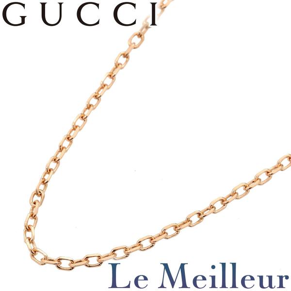 グッチ チェーンネックレス ピンクゴールド K18PG GUCCI 中古 返品OK