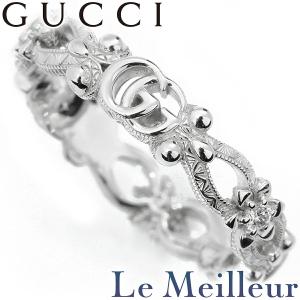 グッチ フローラ リング 指輪 ダイヤモンド K18 10号 GUCCI 中古 返品OK