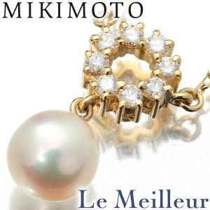 MIKIMOTO（ミキモト） K18 パールトップ ネックレス 1Pダイヤモンド