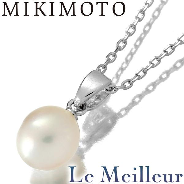 ミキモト ネックレス アコヤ真珠 7.1mm WGK14 MIKIMOTO 中古 プレラブド 返品O...