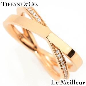 ティファニー TIFFANY&Co. アトラス X ナロー リング ダイヤモンド ピンクゴールド K18PG 9号 指輪 新品仕上済 中古 返品OK