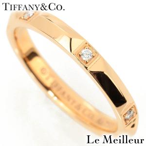 ティファニー TIFFANY&Co. ティファニートゥルー バンドリング ダイヤモンド ピンクゴールド K18PG 12.5号 指輪 新品仕上済 中古 返品OK