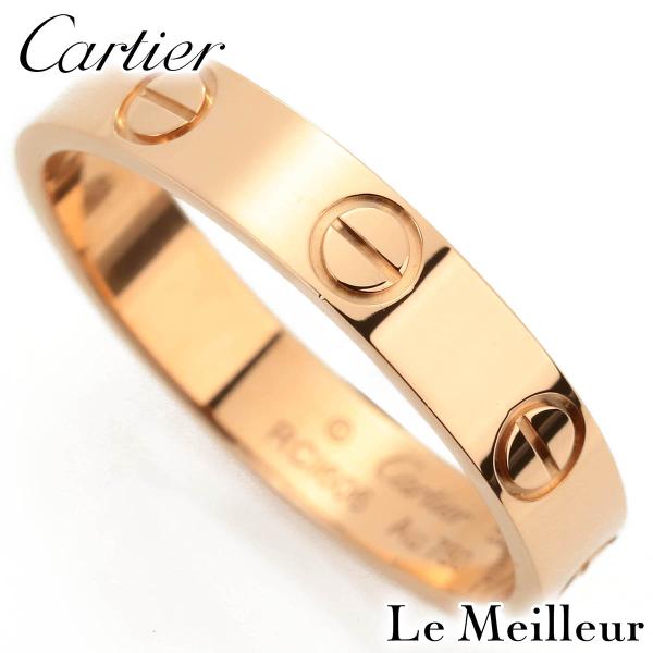 カルティエ Cartier ミニラブ リング ピンクゴールド K18PG 12号 指輪  新品仕上済...