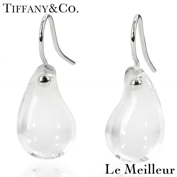ティファニー TIFFANY&amp;Co. エルサ・ペレッティ ティアドロップ ピアス クリスタル プラチ...