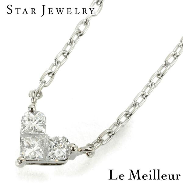 スタージュエリー STAR JEWELRY ミステリアスハート ペンダントネックレス ダイヤモンド ...