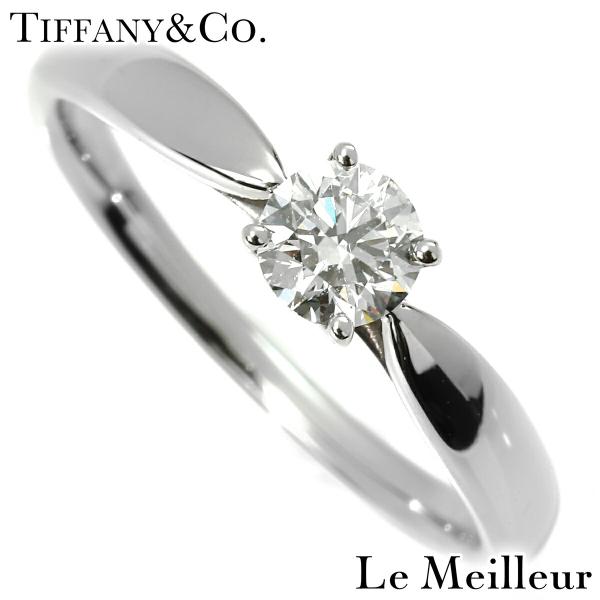ティファニーハーモニー ソリティアリング ダイヤモンド 0.32ct プラチナ Pt950 10.5...