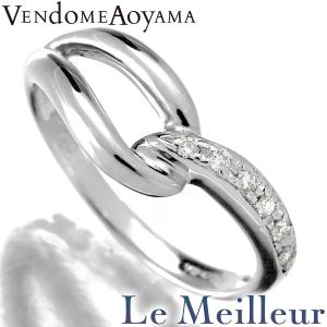 ヴァンドーム青山 デザインリング 6P 指輪 ダイヤモンド Pt900 5号 VENDOME AOY...