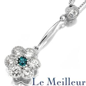 アレキサンドライト 0.20 ダイヤモンド 0.18 ネックレス K18WG 新品