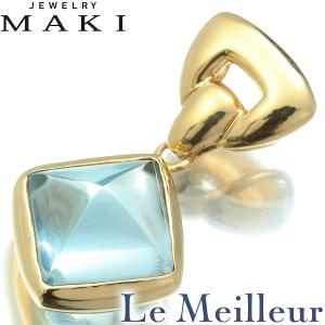 舵輪デザイン ペンダント ブルートパーズ 0.949ct K18 中古 プレラブド  