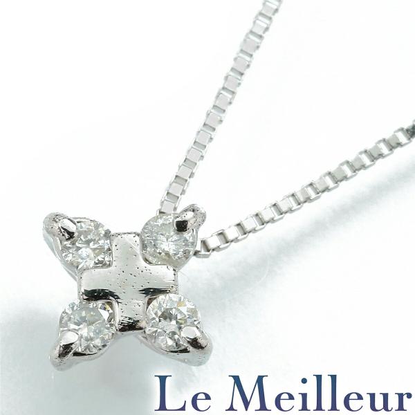 ネックレス ダイヤモンド K18 中古 返品OK