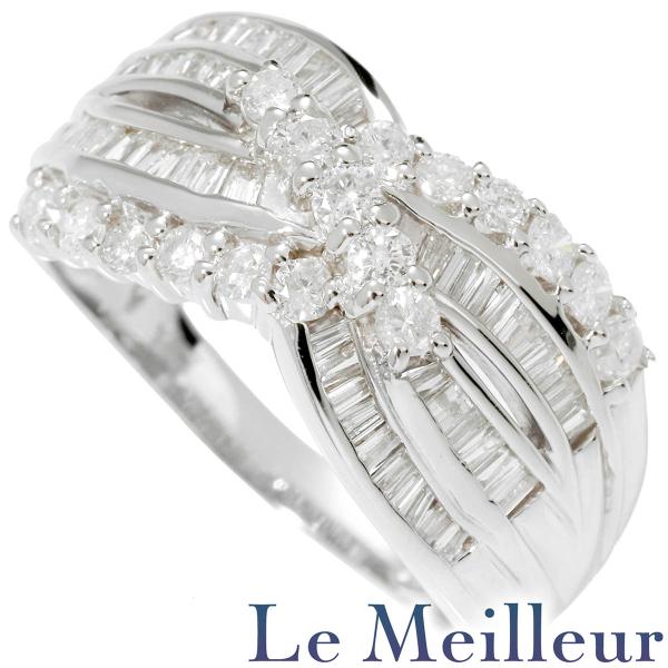 リング 指輪 ダイヤモンド 1.11ct プラチナ Pt900 15.5号 中古 返品OK【RE-P...