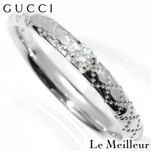 グッチ GUCCI ディアマンティッシマ リング ダイヤモンド ホワイトゴールド K18WG 8.5号 指輪 新品仕上済 中古 返品OK