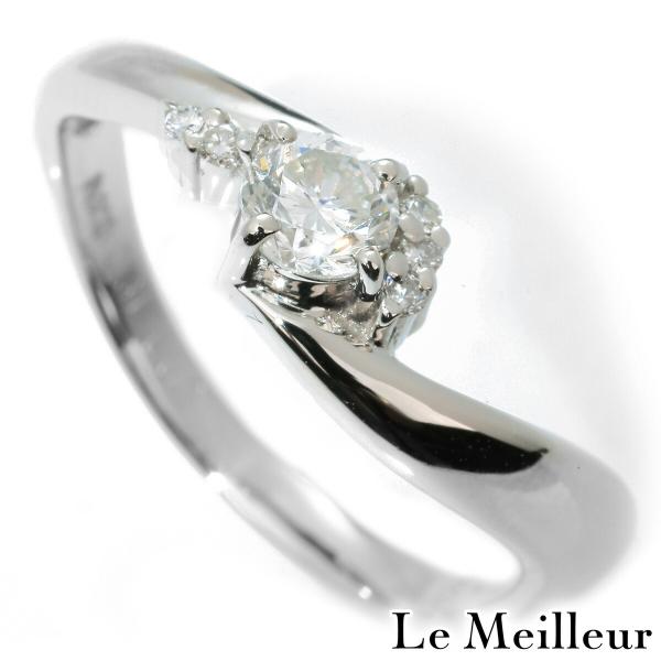 リング SI2 Gカラー Gカラー SI2 Medium 指輪 ダイヤモンド 0.31ct プラチナ...