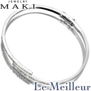 ジェエリーマキ デザインバングル ダイヤモンド 0.65ct K18WG MAKI 中古 プレラブド 返品OK『5％OFFクーポン対象』｜lemeilleur