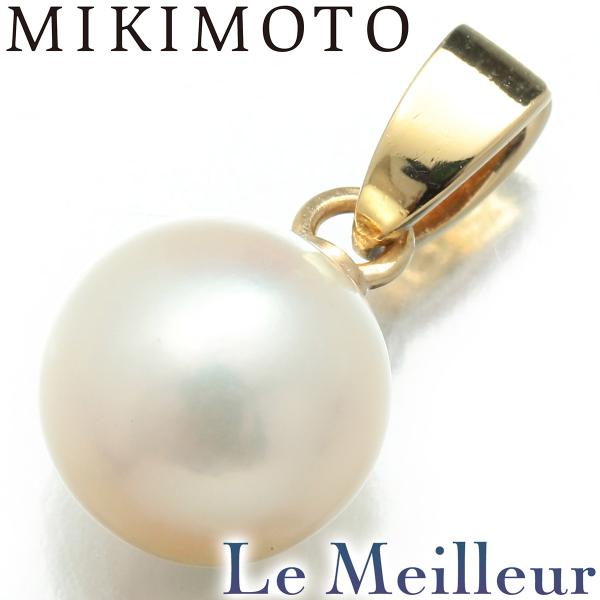 ミキモト 1粒パール ペンダントトップ 真珠 7.4mm K14 MIKIMOTO 中古 プレラブド...