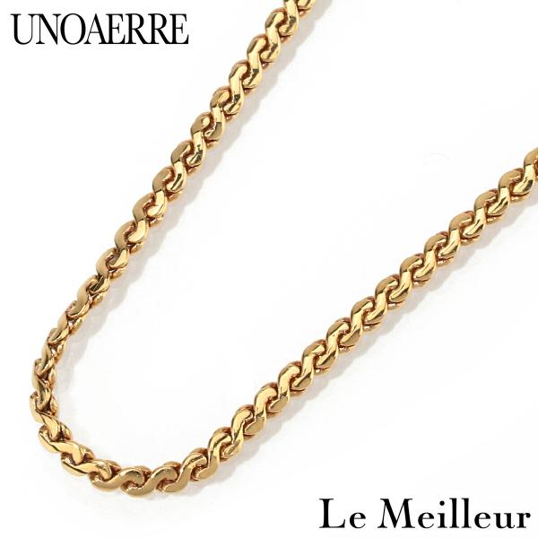 ウノアエレ ネックレス イエローゴールド K18YG UNOAERRE 中古 返品OK