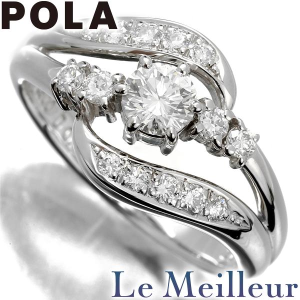ポーラ パヴェ リング 指輪 ダイヤモンド 0.52ct Pt900 12号 POLA 中古 プレラ...