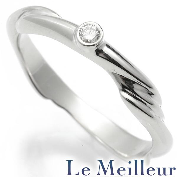 ジョージ ジェンセン リング 指輪 ダイヤモンド K18 6号 GEORG JENSEN  中古 プ...