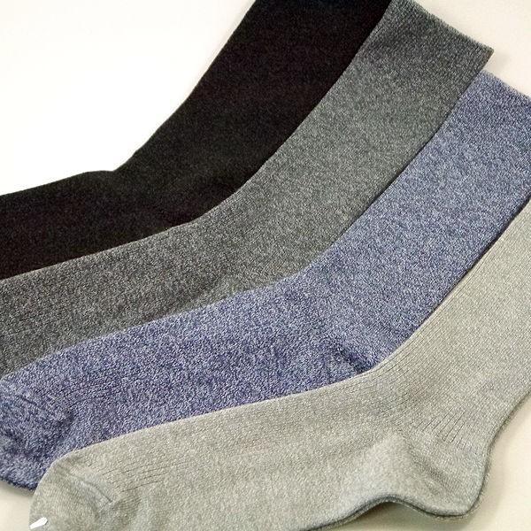 東洋紡の銀世界（光触媒除菌繊維糸）とさわやか麻混にさらに最強の消臭機能付き リブ柄 23/25cm ...