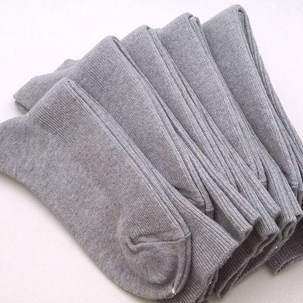 グレー5足 28-30cm 消臭付き超幅広ゆったり綿靴下（ソックス）　ギプス、介護用、むくみ、甲高な...