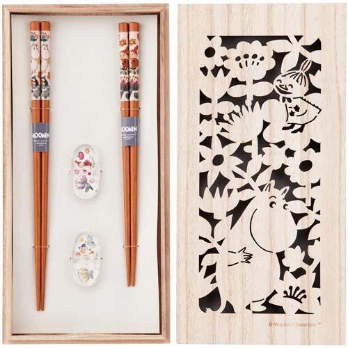 ムーミン木箱入ペア箸セット