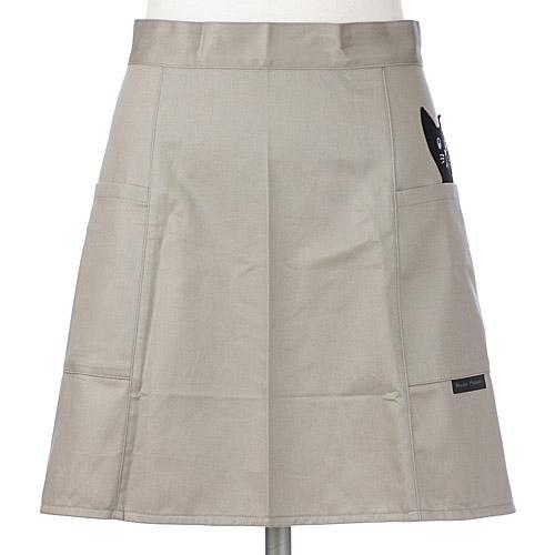 俣野温子マタノアツコ かつらぎのひょっこり黒猫 サロン ベージュ