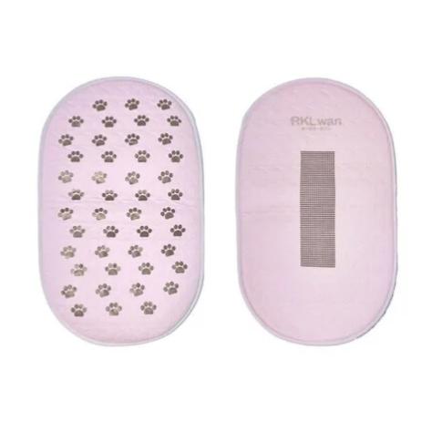 RKLwan 犬用ラグマット ペールピンク